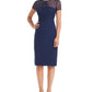 Vestido tubinho Illusion JS Collections feminino, azul, tamanho 10