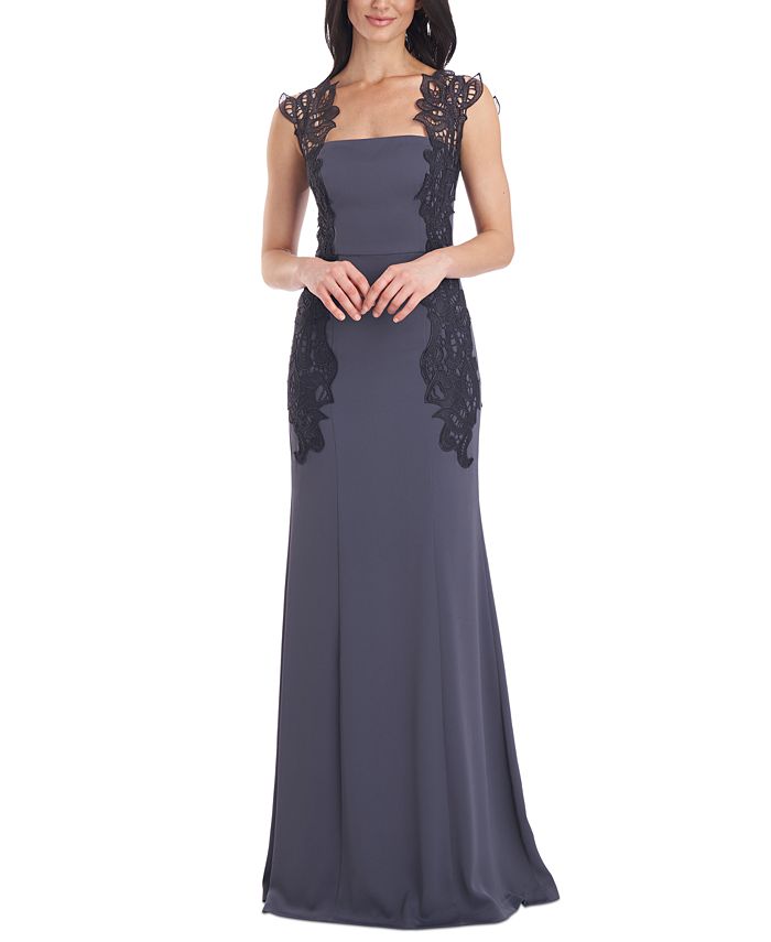 Vestido sereia Jacylyn com detalhes em renda, tamanho 14, da JS Collections, feminino