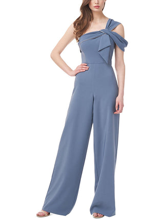 Macacão feminino de um ombro só da JS Collections, azul, tamanho 4