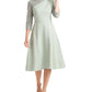 Vestido midi Rory Fit &amp; Flare feminino da JS Collections, verde, tamanho 4