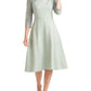 Vestido feminino JS Collections com acabamento em renda e comprimento até o joelho, tamanho 6, verde
