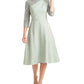 Vestido midi Rory Fit &amp; Flare feminino da JS Collections, verde, tamanho 16