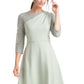 Vestido midi Rory Fit &amp; Flare da JS Collections, verde, tamanho 18