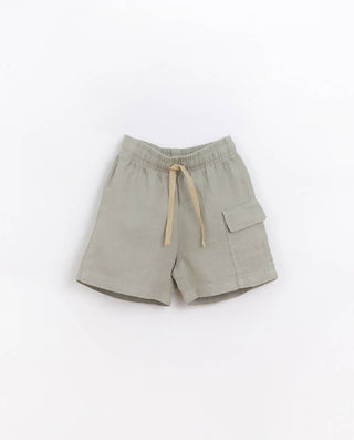 Play Up - Boy's Cargo Pocket Linen Shorts