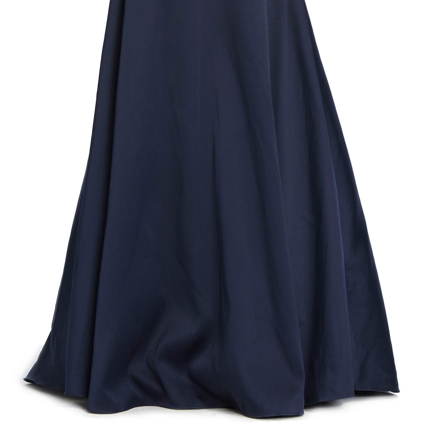 Vestido de noite feminino Ml Monique Lhuiller com gola alta, azul, tamanho 4