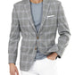 Ralph Lauren Ultraflex Plaid Sport Coat Masculino Cinza Tamanho 43
