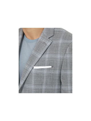Ralph Lauren Ultraflex Plaid Sport Coat Masculino Cinza Tamanho 43