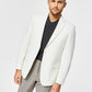 Blazer Tommy Hilfiger Masculino Slim Fit Tecido Sólido Branco Tamanho 44