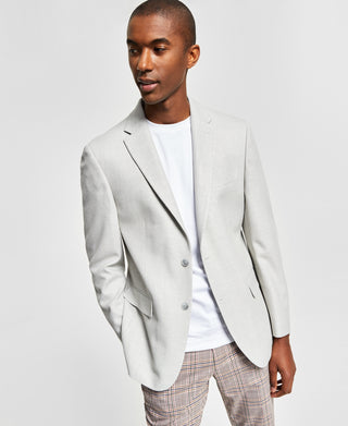 Tommy Hilfiger Men's Slim Fit Solid Weave Blazer Grey Size 42