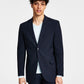 Jaqueta elástica masculina DKNY Modern Fit azul tamanho 38