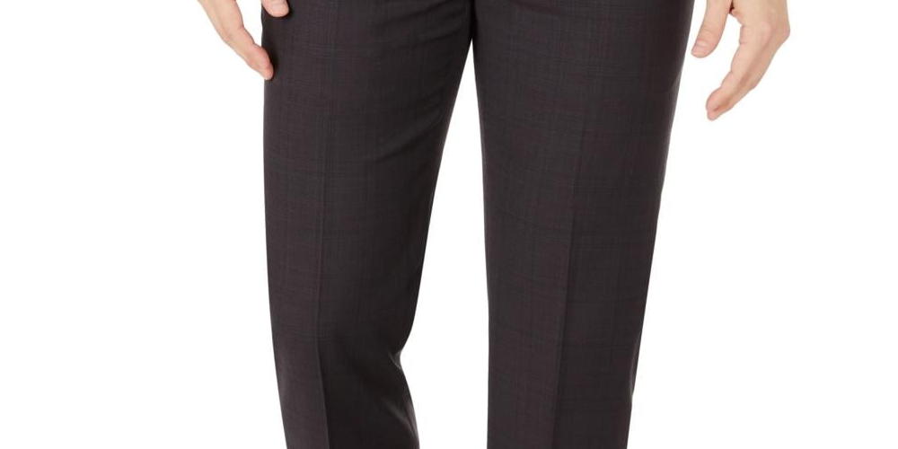 Calça social slim fit Jerome Wool masculina Calvin Klein marrom