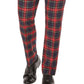 Calça Tommy Hilfiger Masculina Modern Fit Th Flex Stretch Check Performance Azul Tamanho 32X32