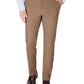 Calça de desempenho Tommy Hilfiger masculina Modern Fit Th Flex Stretch com padrão marrom, tamanho 32x32