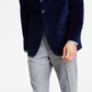 Blazer masculino Alfani Slim Fit de veludo liso, azul, tamanho 38