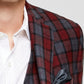 Bar III Slim Fit Masculino RPlaid Terno Jaqueta Vermelha Tamanho 42