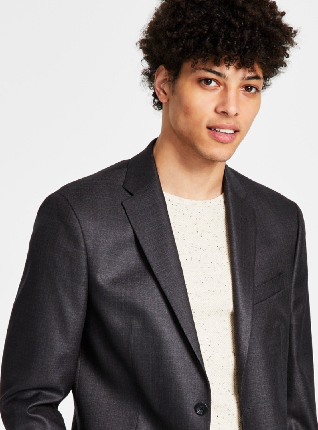 Kenneth Cole Reaction Techni Cole Suit Separado Slim Fit Terno Jaqueta Cinza Tamanho 38
