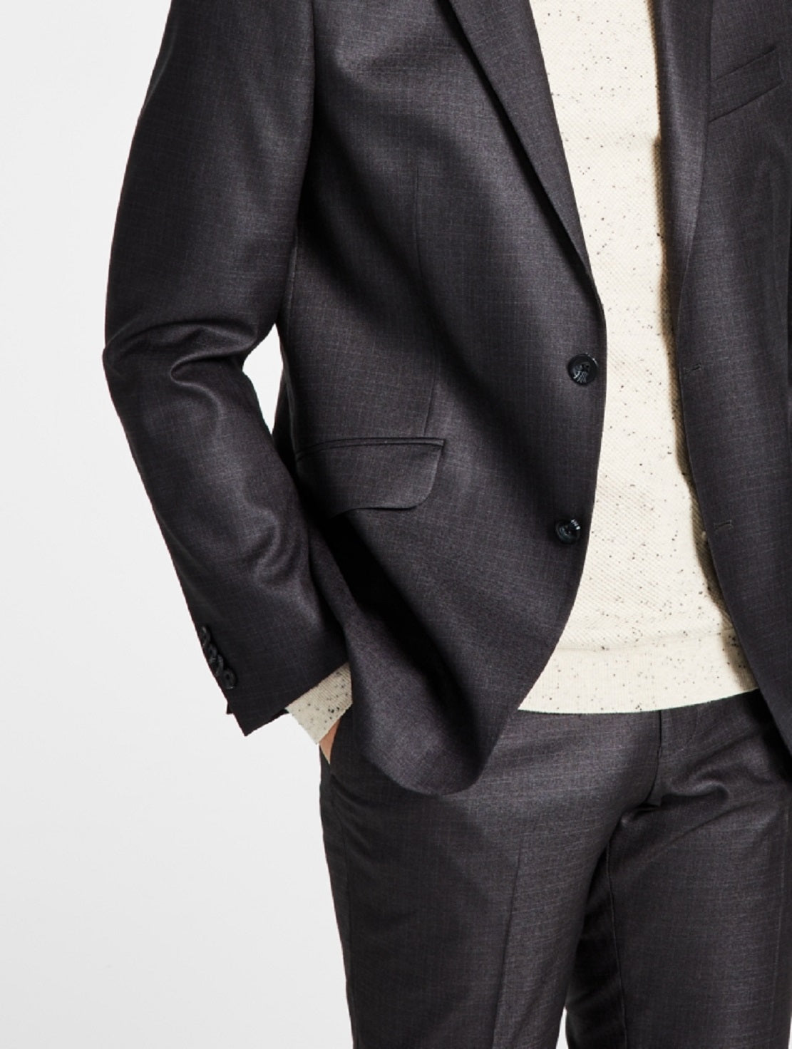 Kenneth Cole Reaction Techni Cole Suit Separado Slim Fit Terno Jaqueta Cinza Tamanho 38