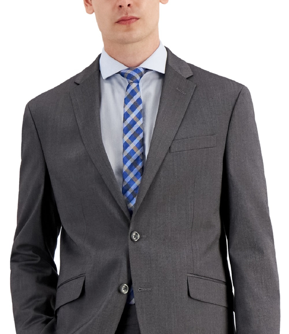 Jaqueta masculina Kenneth Cole Reaction Slim Fit cinza tamanho 36