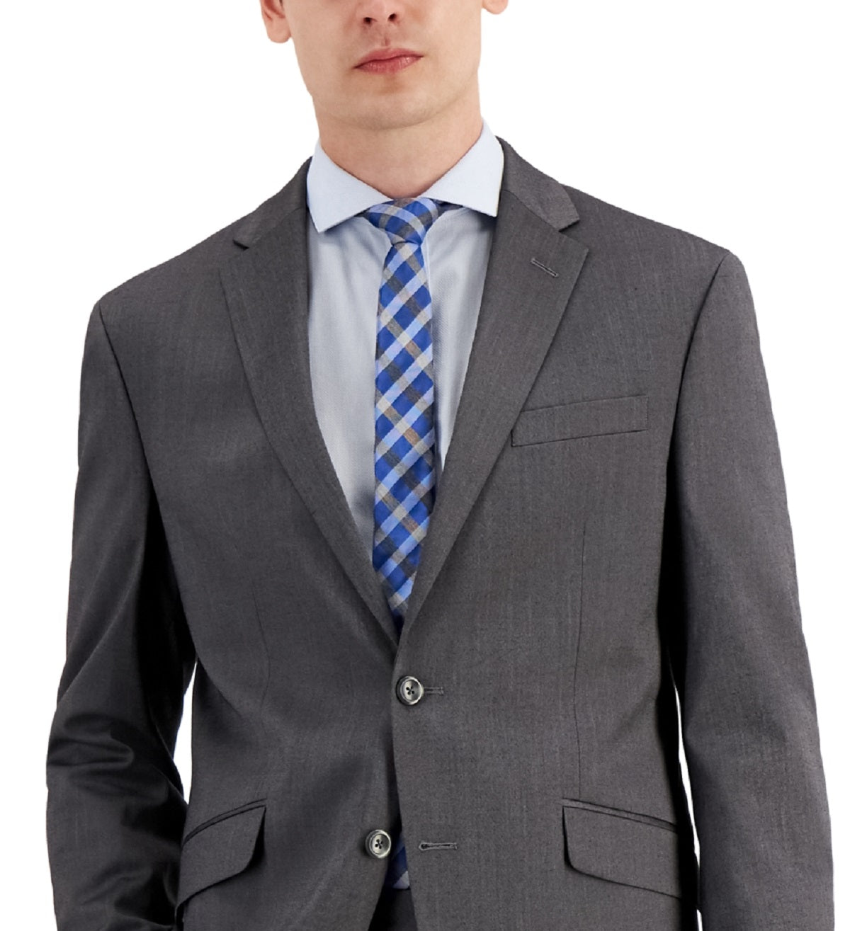 Jaqueta masculina Kenneth Cole Reaction Slim Fit cinza tamanho 42