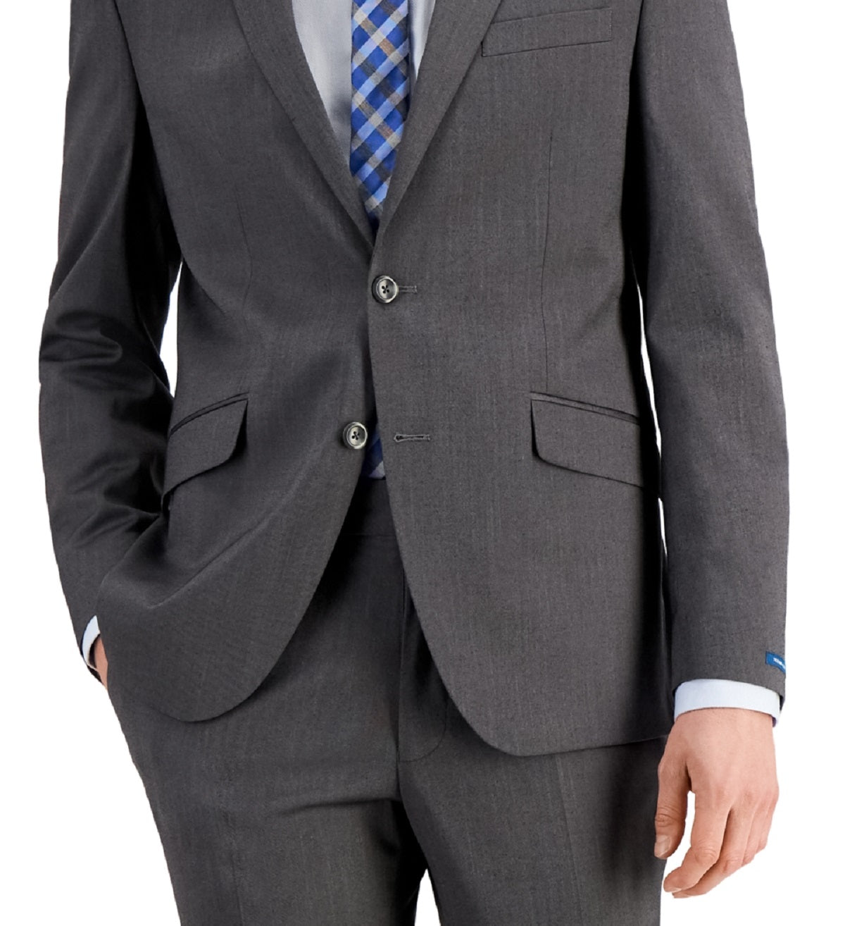 Jaqueta masculina Kenneth Cole Reaction Slim Fit cinza tamanho 42