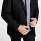 Jaqueta masculina Kenneth Cole Reaction Slim Fit, preta, tamanho 40