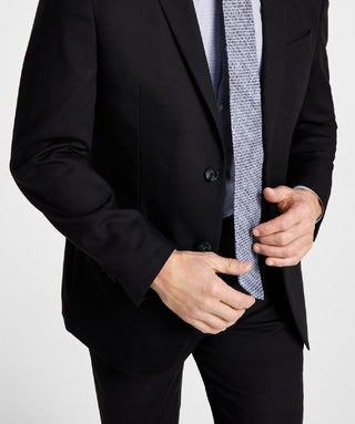 Jaqueta masculina Kenneth Cole Reaction Slim Fit, preta, tamanho 40