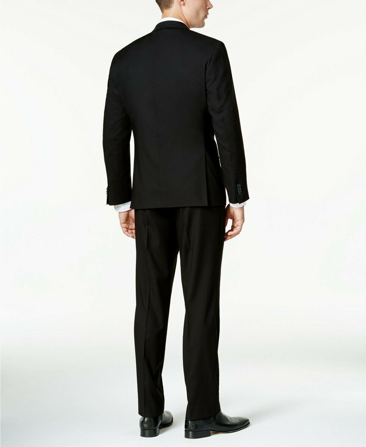 Kenneth Cole Reaction Techni Cole Suit Separado Slim Fit Paletó Preto Tamanho 44