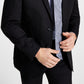 Jaqueta masculina Kenneth Cole Reaction Slim Fit, preta, tamanho 46