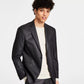 Jaqueta masculina Kenneth Cole Reaction Slim Fit, preta, tamanho 48
