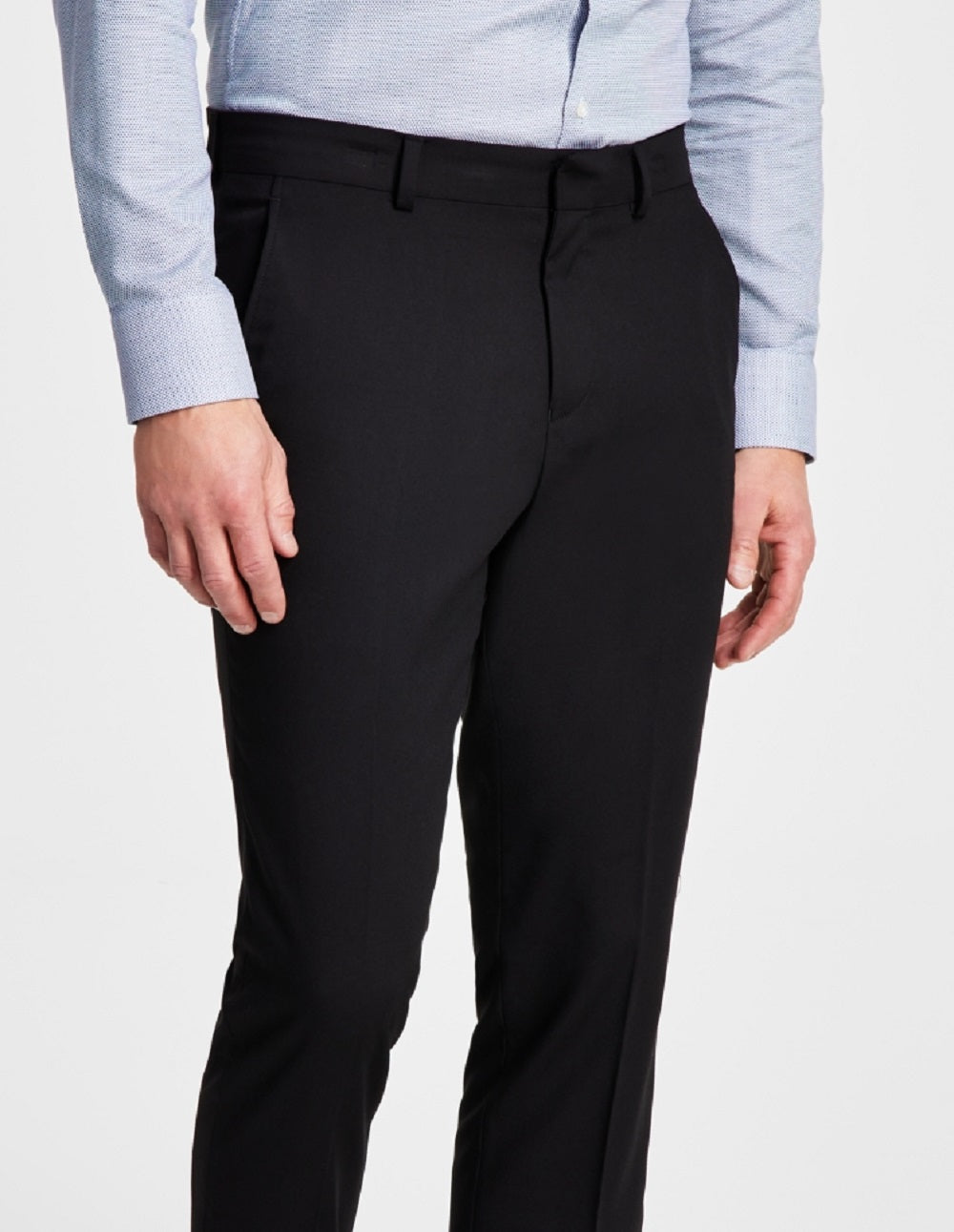 Terno masculino Kenneth Cole Reaction, calça slim fit separada, preta, tamanho 36x30