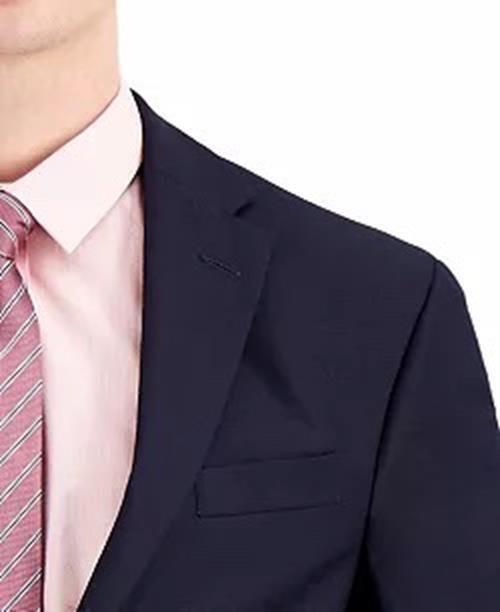 Jaqueta masculina Kenneth Cole Reaction Techni Cole Suit Separate Slim-Fit Azul Tamanho 38