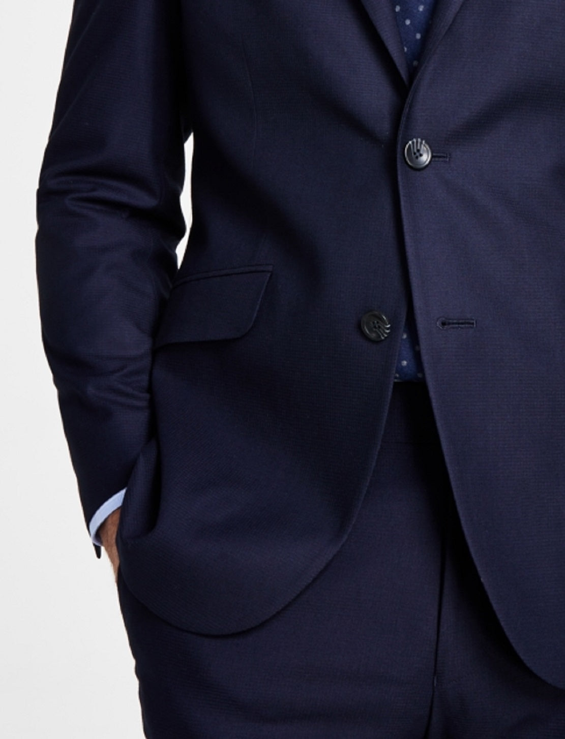 Jaqueta masculina Kenneth Cole Reaction Slim Fit azul tamanho 40