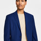 Jaqueta masculina Kenneth Cole Reaction Slim Fit azul tamanho 42