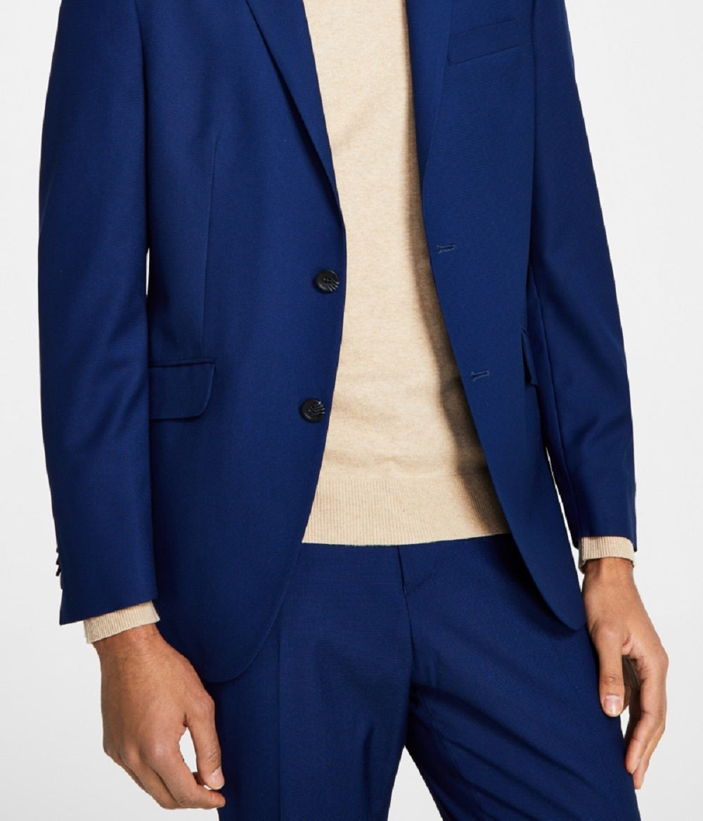 Jaqueta masculina Kenneth Cole Reaction Slim Fit azul tamanho 42