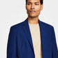 Jaqueta masculina Kenneth Cole Reaction Slim Fit azul tamanho 46