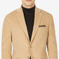 Blazer de veludo cotelê Michael Kors masculino, corte moderno, marrom, tamanho 40