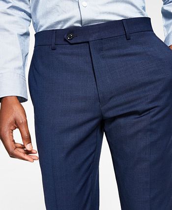 Tommy Hilfiger Masculino Modern Fit Th Flex Stretch Wool Suit Calça Separada Azul Tamanho 34X32