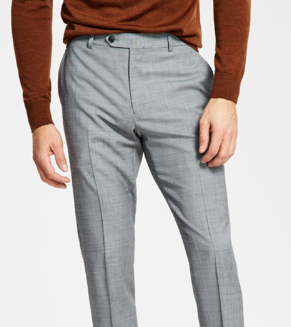 Tommy Hilfiger Masculino Modern Fit Th Flex Stretch Wool Suit Calça Separada Cinza Tamanho 33X32