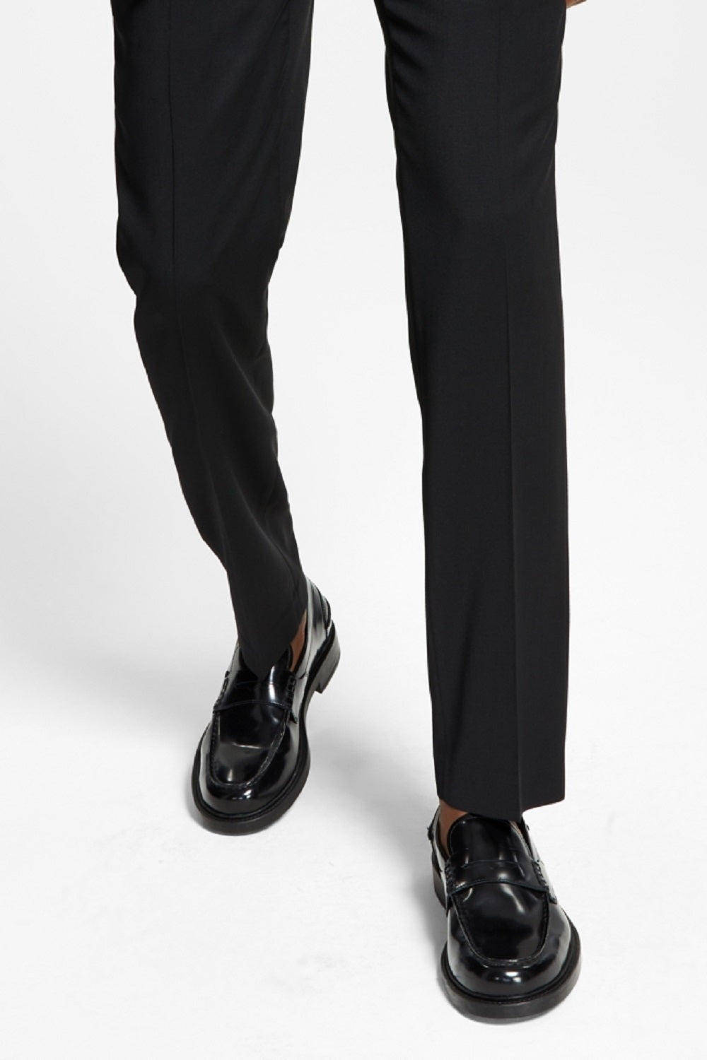 Tommy Hilfiger Masculino Modern Fit Th Flex Stretch Wool Suit Calça Separada Preta Tamanho 40X32