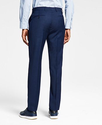 Tommy Hilfiger Masculino Modern Fit Th Flex Stretch Wool Suit Calça Separada Azul Tamanho 33X32
