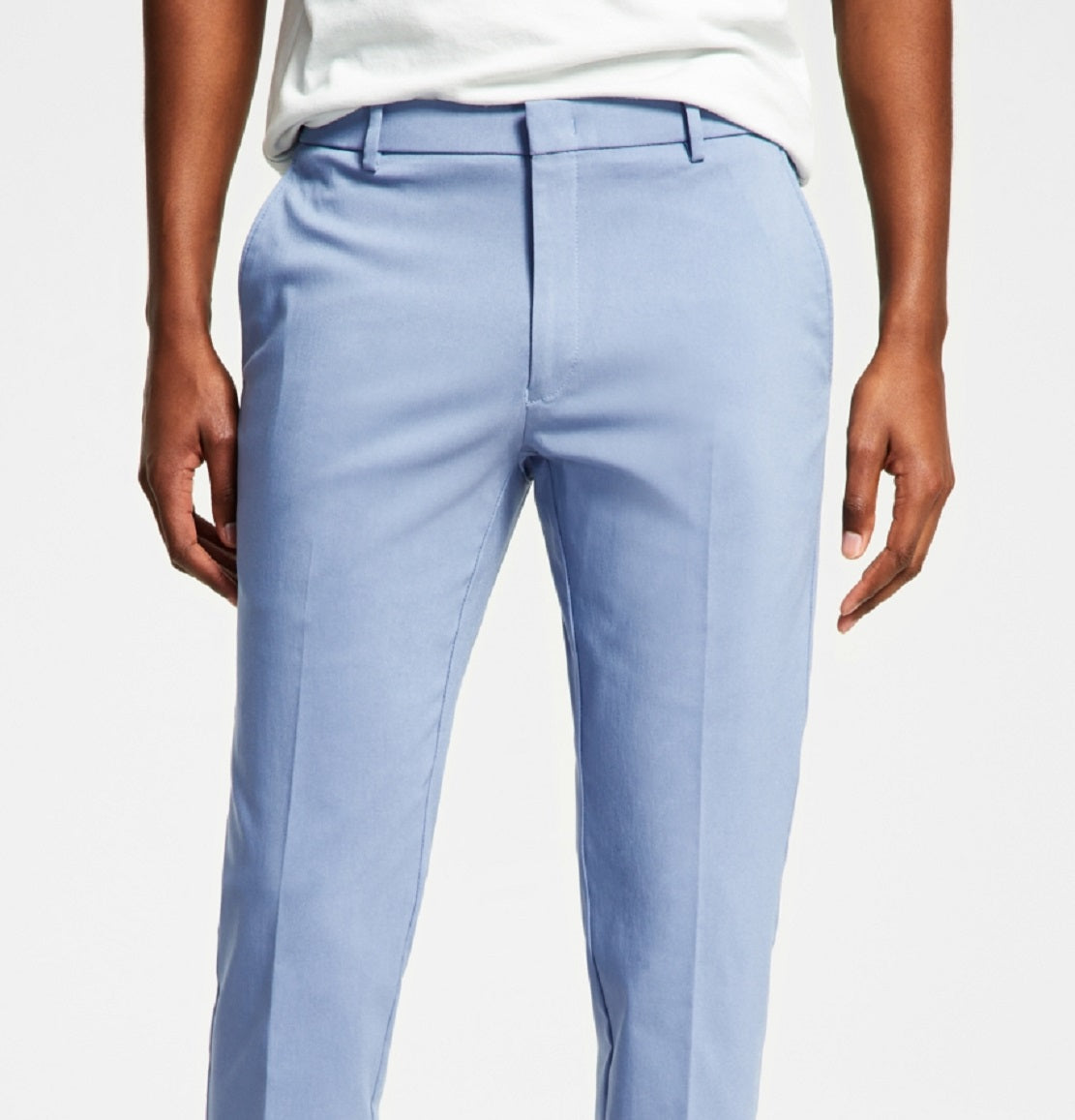 Calça Tommy Hilfiger Masculina Modern Fit Th Flex Stretch Comfort Solid Azul Tamanho 36X34
