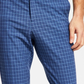 Calça Tommy Hilfiger Masculina Modern Fit Th Flex Stretch Check Performance Azul Tamanho 30X30