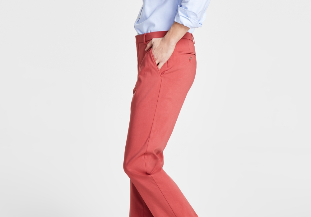 Calça Tommy Hilfiger Masculina Modern-Fit Th Flex Stretch Solid Performance Vermelha Tamanho 30X30