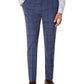 Calvin Klein Terno Masculino Slim Fit Xadrez Calça Separada Azul Tamanho 30X30