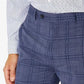 Calvin Klein Terno Masculino Slim Fit Xadrez Calça Separada Azul Tamanho 30X32