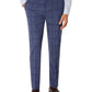 Calvin Klein Terno Masculino Slim Fit Xadrez Calça Separada Azul Tamanho 32X34