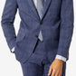 Terno xadrez slim fit masculino Calvin Klein, jaqueta separada, azul, tamanho 42
