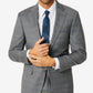 Terno xadrez slim fit masculino Calvin Klein, jaqueta separada, cinza, tamanho 38