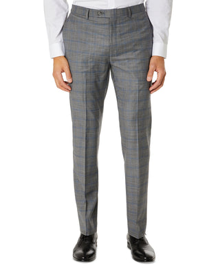 Calvin Klein Men's Slim Fit Plaid Suit Separate Pant Gray Size 32X32