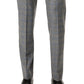 Terno masculino Calvin Klein Slim Fit Xadrez Calça Separada Cinza Tamanho 34X30